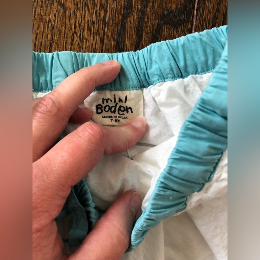 Mini Boden Girls 7-8Y London Themed A-Line Ruffled Mini Skirt w/Adjustable Waist - Picture 8 of 15